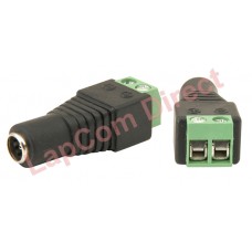 2.1mm DC Socket For CCTV Cameras With Screw Terminals - Female